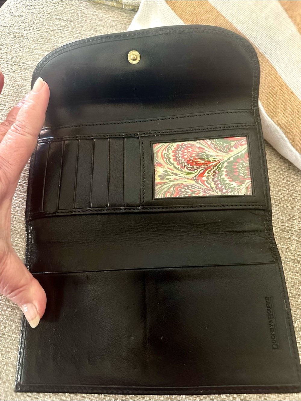 Dooney & Bourke Black Leather Satchel with Matching Continental Wallet - Picture 13 of 16
